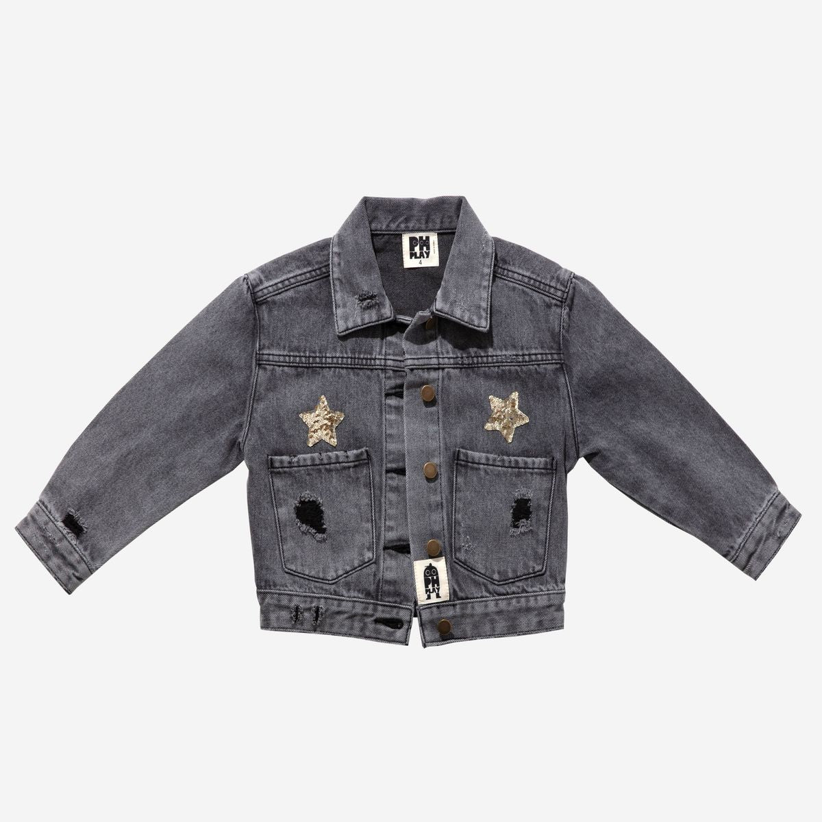 Patched Denim Jacket